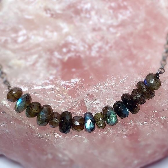 Genuine High Quality Labradorite Necklace! - Picture 3 of 3